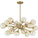 Matisse 18 Light 20.5 inch Warm Brass Chandelier Ceiling Light