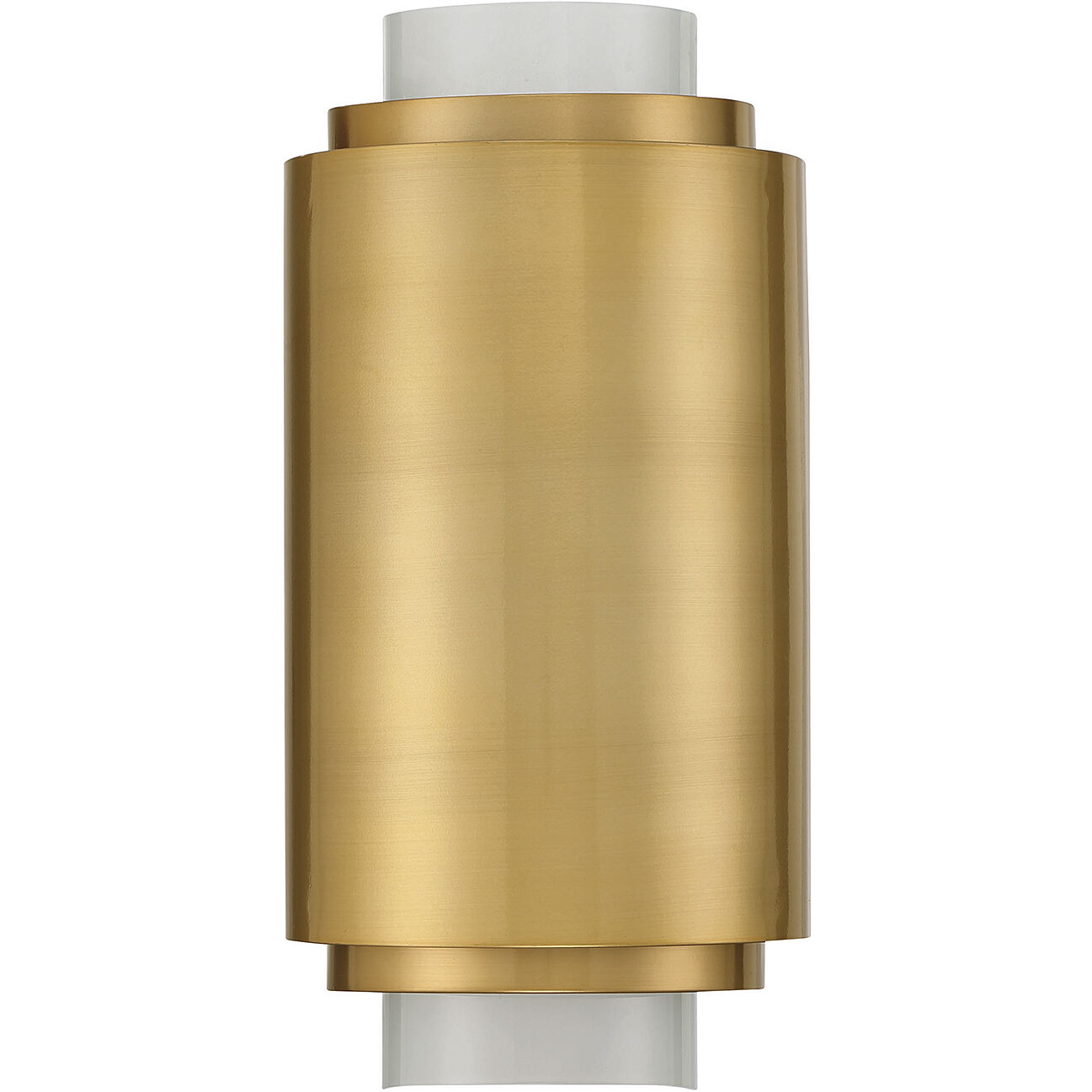 Beacon 2 Light 8 inch Burnished Brass ADA Wall Sconce Wall Light