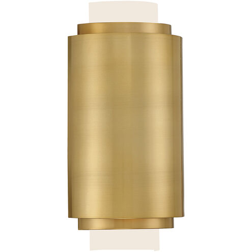 Beacon 2 Light 8 inch Burnished Brass ADA Wall Sconce Wall Light