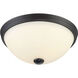 Stella 2 Light 11 inch English Bronze Flush Mount Ceiling Light