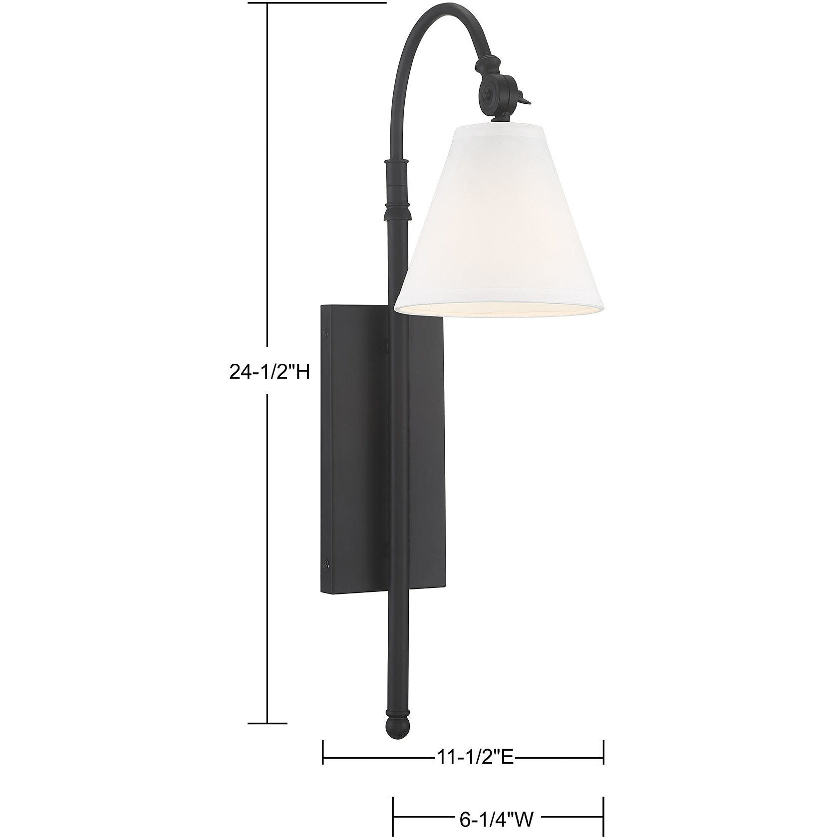 Rutland 11.5 inch 60 watt Classic Bronze Adjustable Wall Sconce Wall Light, Essentials