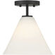 Blair 1 Light 10 inch Matte Black Mini-Pendant or Semi-Flush Ceiling Light