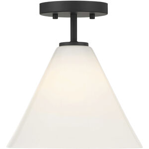 Blair 1 Light 10 inch Matte Black Mini-Pendant or Semi-Flush Ceiling Light