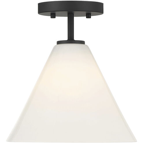 Blair 1 Light 10 inch Matte Black Mini-Pendant or Semi-Flush Ceiling Light