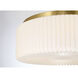 Edgemont 4 Light 20 inch Warm Brass Flush Mount Ceiling Light