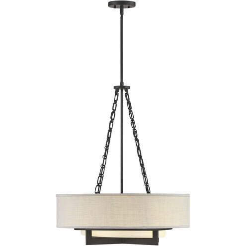 Brentwood 4 Light 24 inch Matte Black Pendant Ceiling Light