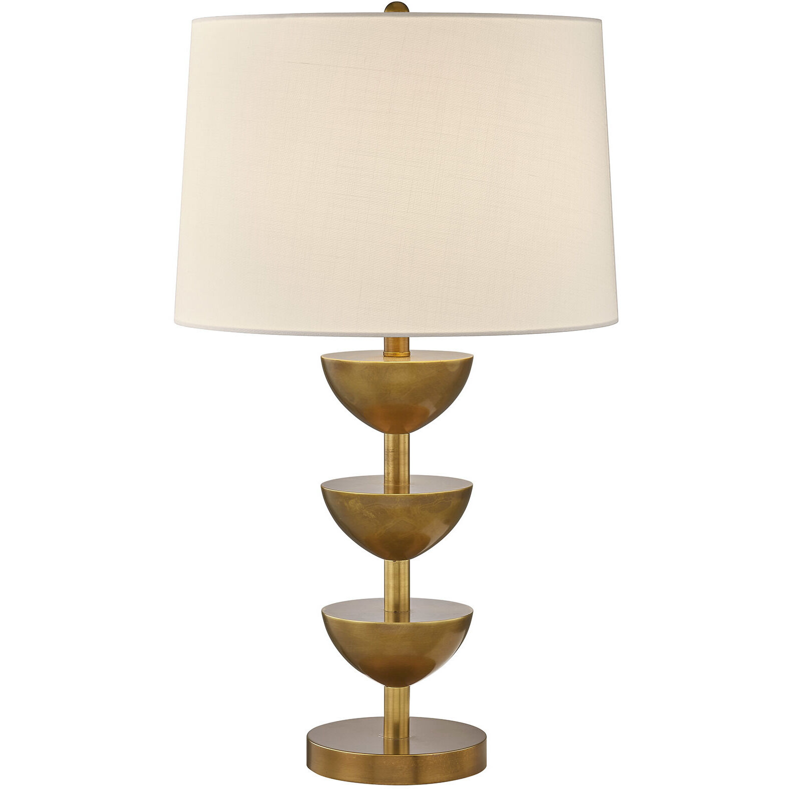 Parson 29 inch 100.00 watt Brass Table Lamp Portable Light, Coco & Dash