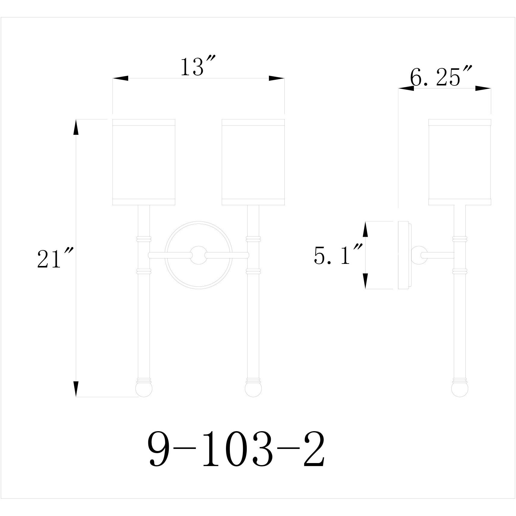 Fremont 2 Light 13 inch Satin Nickel Wall Sconce Wall Light, Essentials