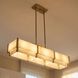 Orleans 5 Light 44.38 inch Distressed Gold Linear Chandelier Ceiling Light