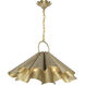 Vinton 3 Light 26 inch Noble Brass Pendant Ceiling Light