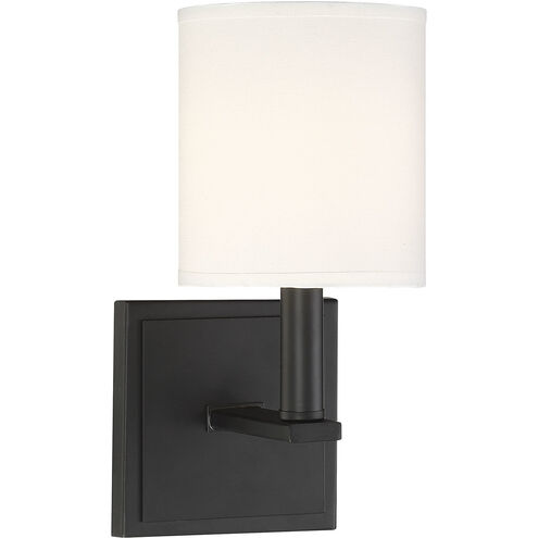 Waverly 1 Light 5 inch Matte Black Wall Sconce Wall Light, Essentials