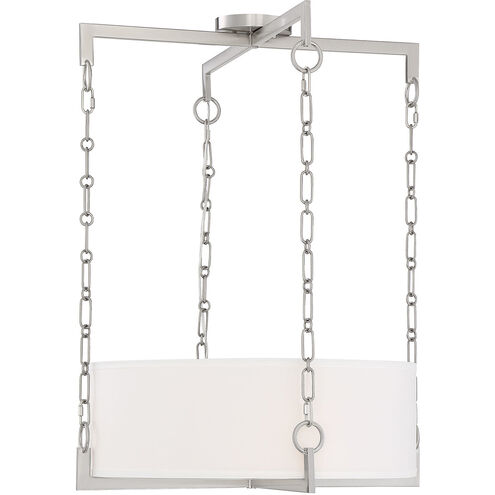 Abbott 4 Light 21.75 inch Satin Nickel Pendant Ceiling Light 