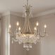 Claiborne 6 Light 33 inch Distressed Gold Chandelier Ceiling Light