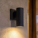 Kelley LED 8 inch Matte Black Outdoor Wall Lantern