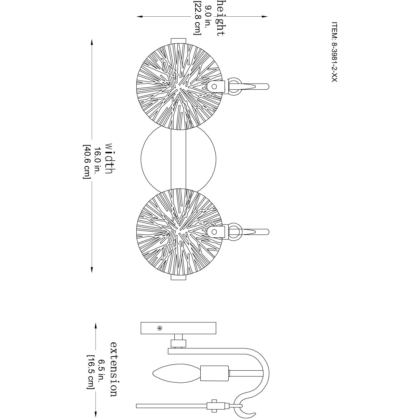 Addison 2 Light 16 inch Polished Chrome Bathroom Vanity Light Wall Light