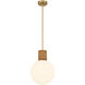 Jarrell 1 Light 12 inch Warm Brass Pendant Ceiling Light