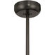 Ashton 14 inch Mediterranean Bronze with Black Blades Fan D'Lier