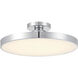 Thayer LED 20 inch Chrome Semi-Flush Ceiling Light