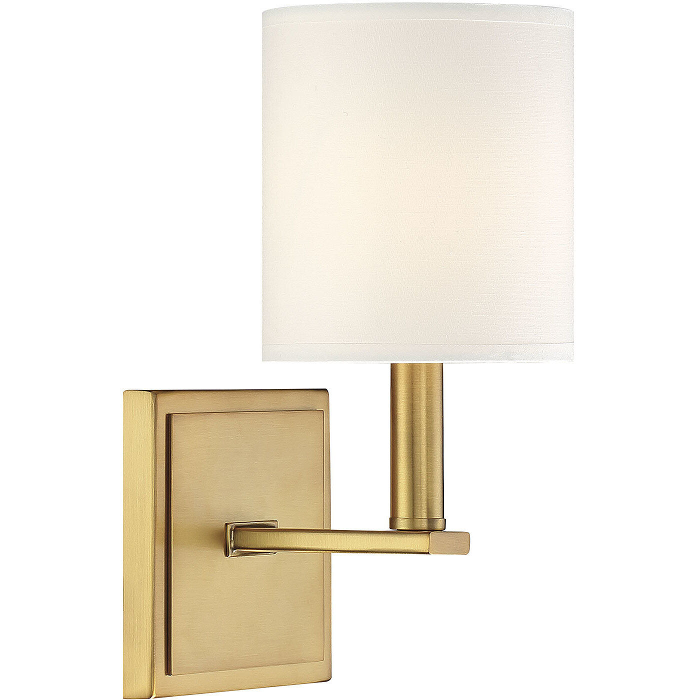 Waverly 1 Light 5 inch Warm Brass Wall Sconce Wall Light, Essentials