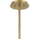 Farrell 6 Light 32 inch Warm Brass Chandelier Ceiling Light