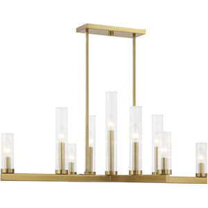 Carina 9 Light 37.75 inch Warm Brass Chandelier Ceiling Light