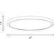 Stella LED 20 inch White Flush Mount Ceiling Light