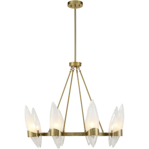 Nouvel 8 Light 31 inch Warm Brass Chandelier Ceiling Light