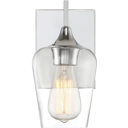 Octave 1 Light 5 inch Polished Chrome Wall Sconce Wall Light, Essentials