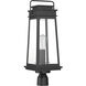 Boone 1 Light 24 inch Matte Black Outdoor Post Lantern