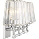 Garnet 4 Light 32 inch Polished Nickel Bathroom Vanity Light Wall Light