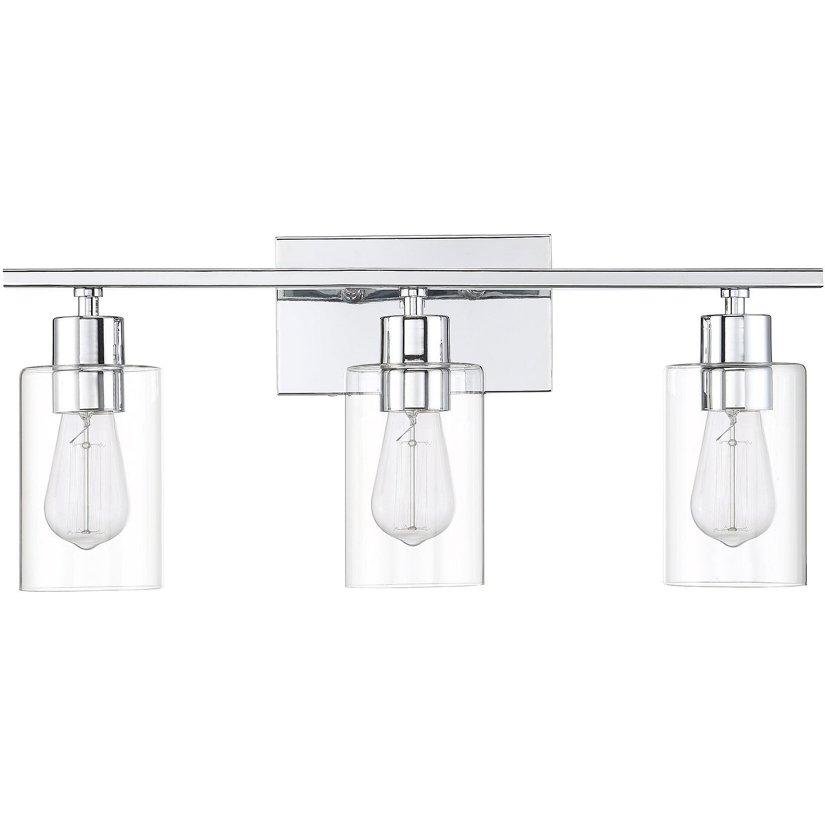 Lambert 3 Light 22 inch Polished Chrome Bathroom Vanity Light Wall Light