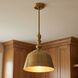 Berg 1 Light 12 inch Warm Brass Pendant Ceiling Light, Essentials