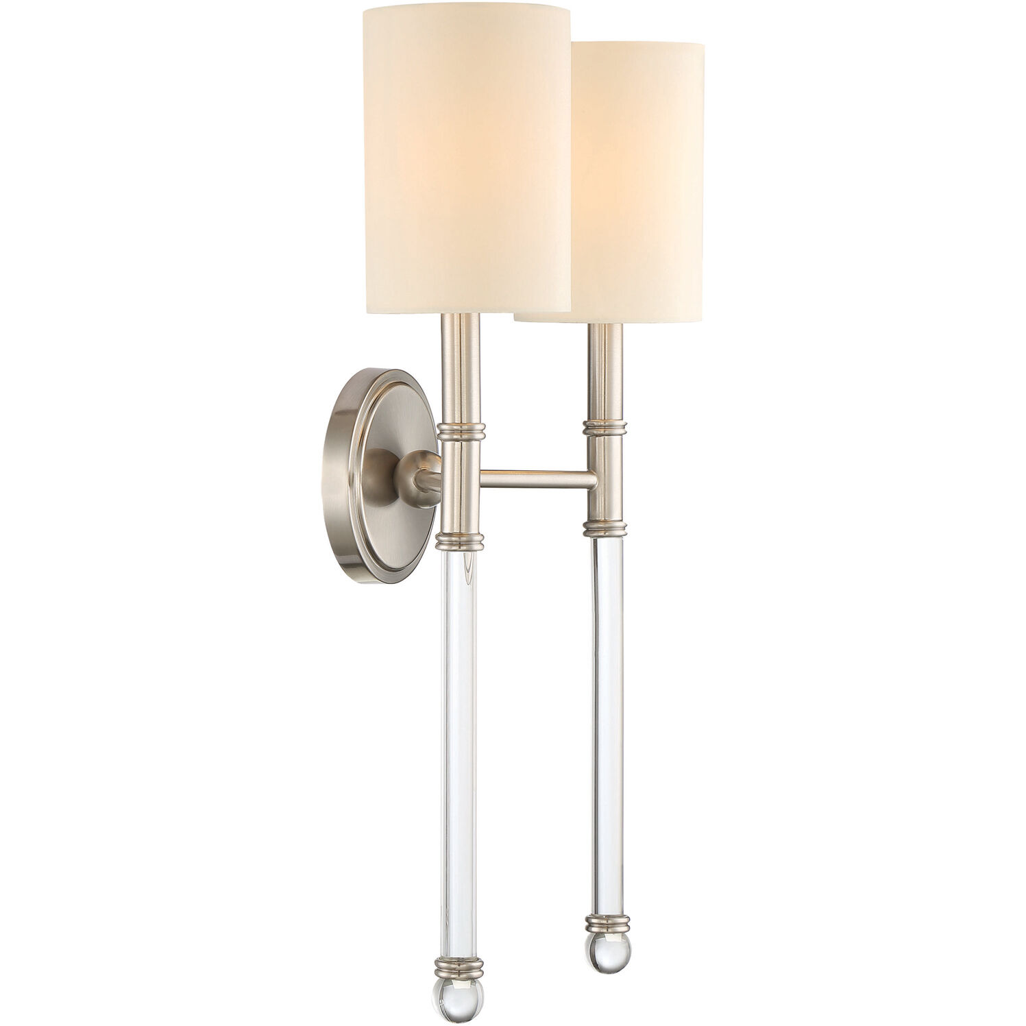 Fremont 2 Light 13 inch Satin Nickel Wall Sconce Wall Light, Essentials