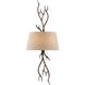Brambles 2 Light 13.5 inch Moonlit Bark Sconce Wall Light