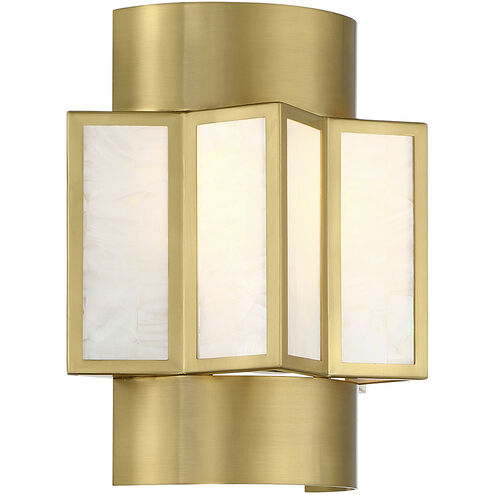 Gideon 2 Light 10 inch Warm Brass Wall Sconce Wall Light