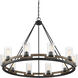 Lynwood 10 Light 45 inch Lodge Chandelier Ceiling Light, Lighting One