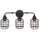 Connell 3 Light 23.25 inch English Bronze Bathroom Vanity Light Wall Light