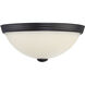 Stella 2 Light 11 inch English Bronze Flush Mount Ceiling Light