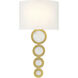 Marseille Wall Sconce Wall Light in Warm Brass