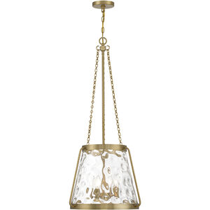 Crawford 4 Light 18 inch Warm Brass Pendant Ceiling Light