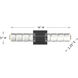 Beale LED 18 inch Black Lustre Bathroom Vanity Light Wall Light