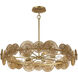 Abbott 5 Light 30.5 inch Distressed Gold Pendant Ceiling Light