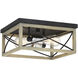 Nash 2 Light 12 inch Nantucket Flush Mount Ceiling Light