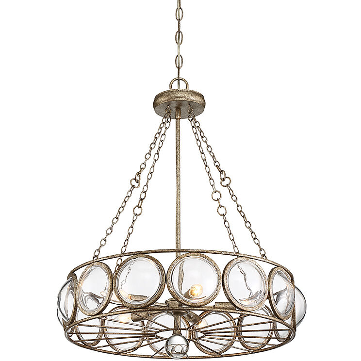 Warwick 5 Light 24 inch Brittannia Gold Chandelier Ceiling Light