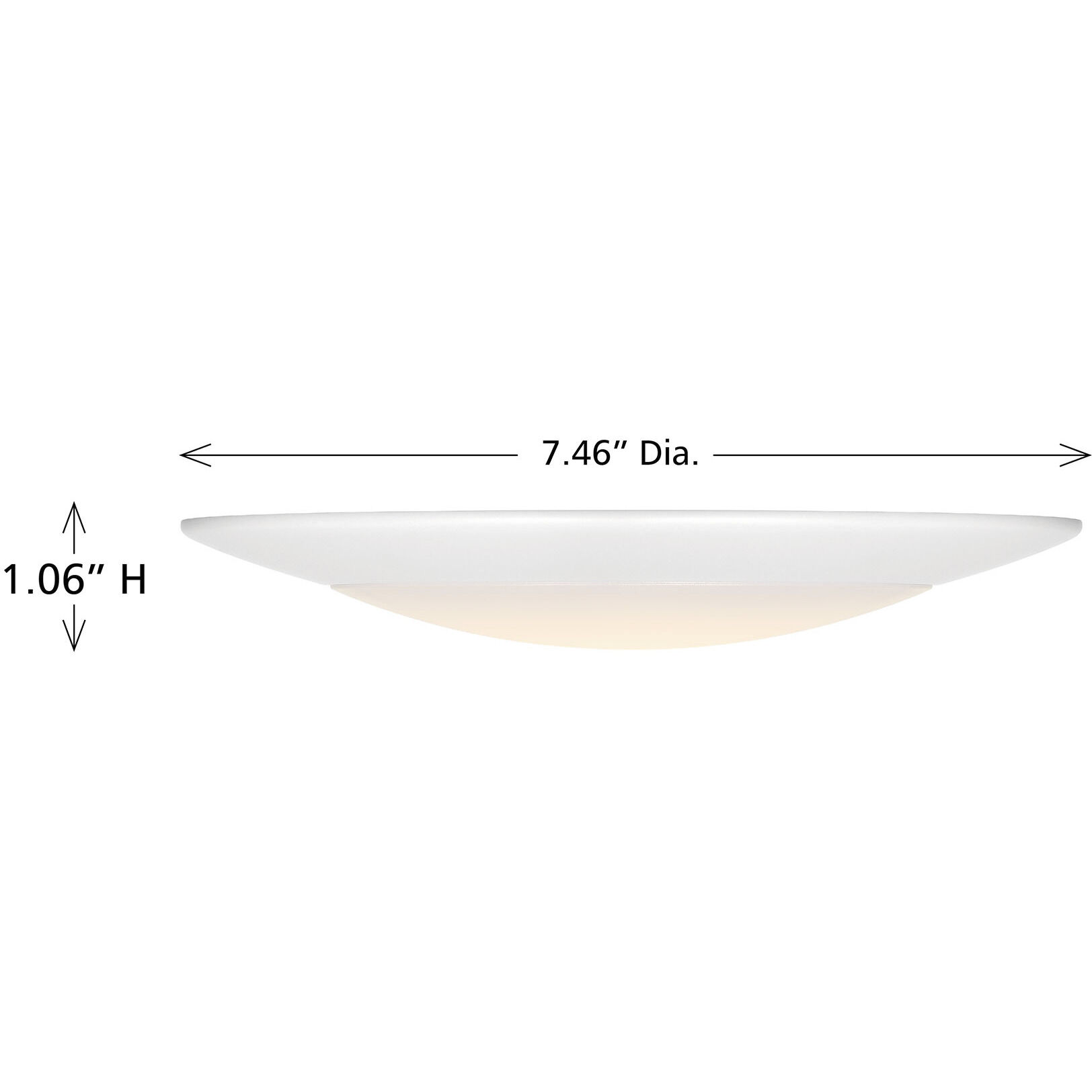 Stella 120V LED 7.46 inch White Disc Light