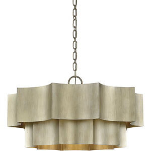 Shelby 6 Light 30 inch Silver Patina Pendant Ceiling Light