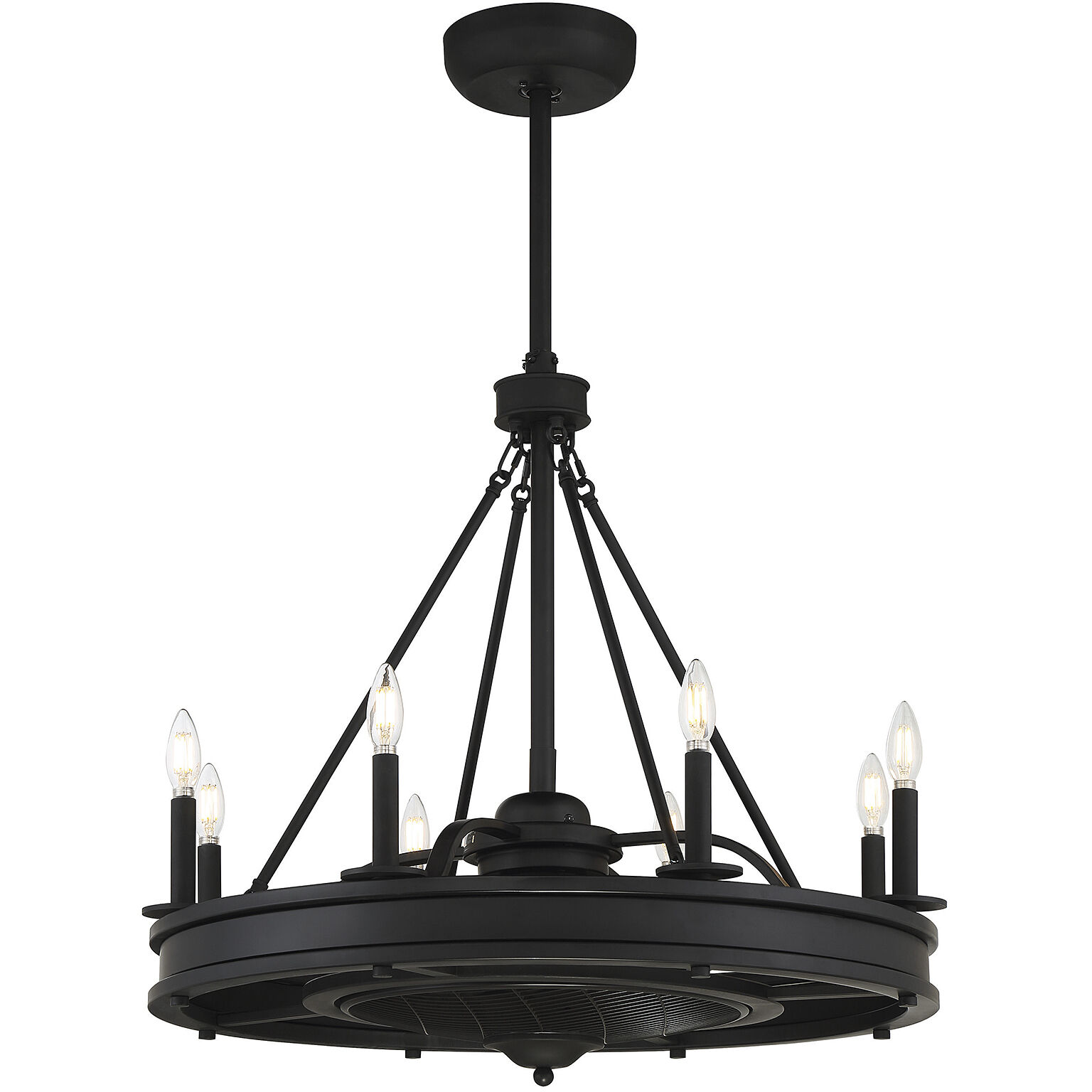 Savoy House 39-FD-124-89 Lyon 14 inch Matte Black with Black