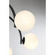 Marias 7 Light 32 inch Matte Black Chandelier Ceiling Light