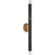 Callaway 2 Light 5 inch Black Marble with Warm Brass Wall Sconce Wall Light