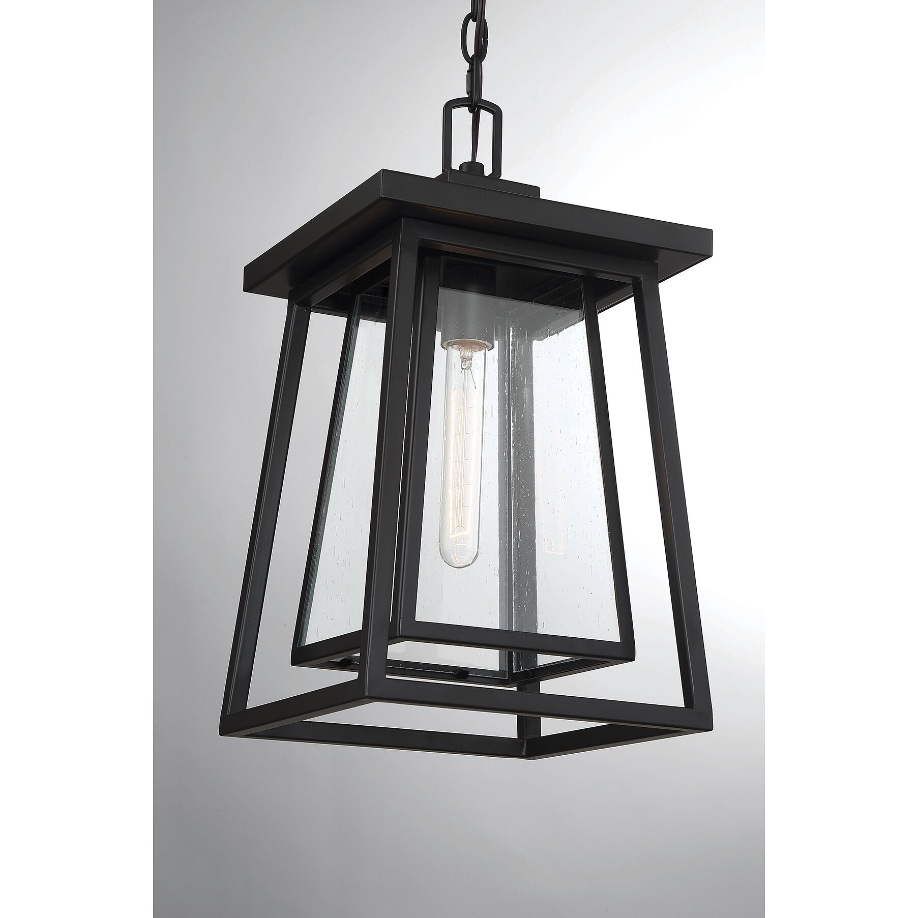 Denver 1 Light 8 inch Black Outdoor Hanging Lantern